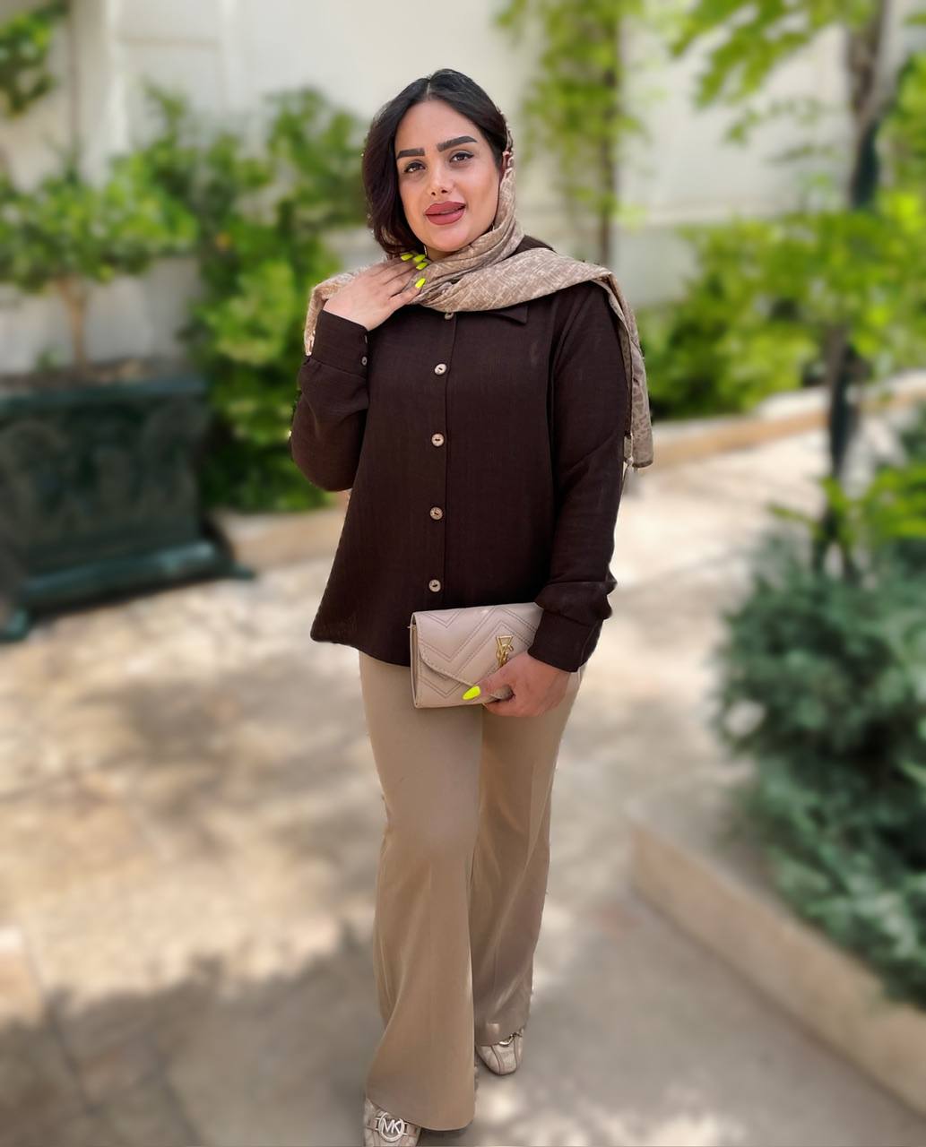 مانتو تابستانی قهوه ای