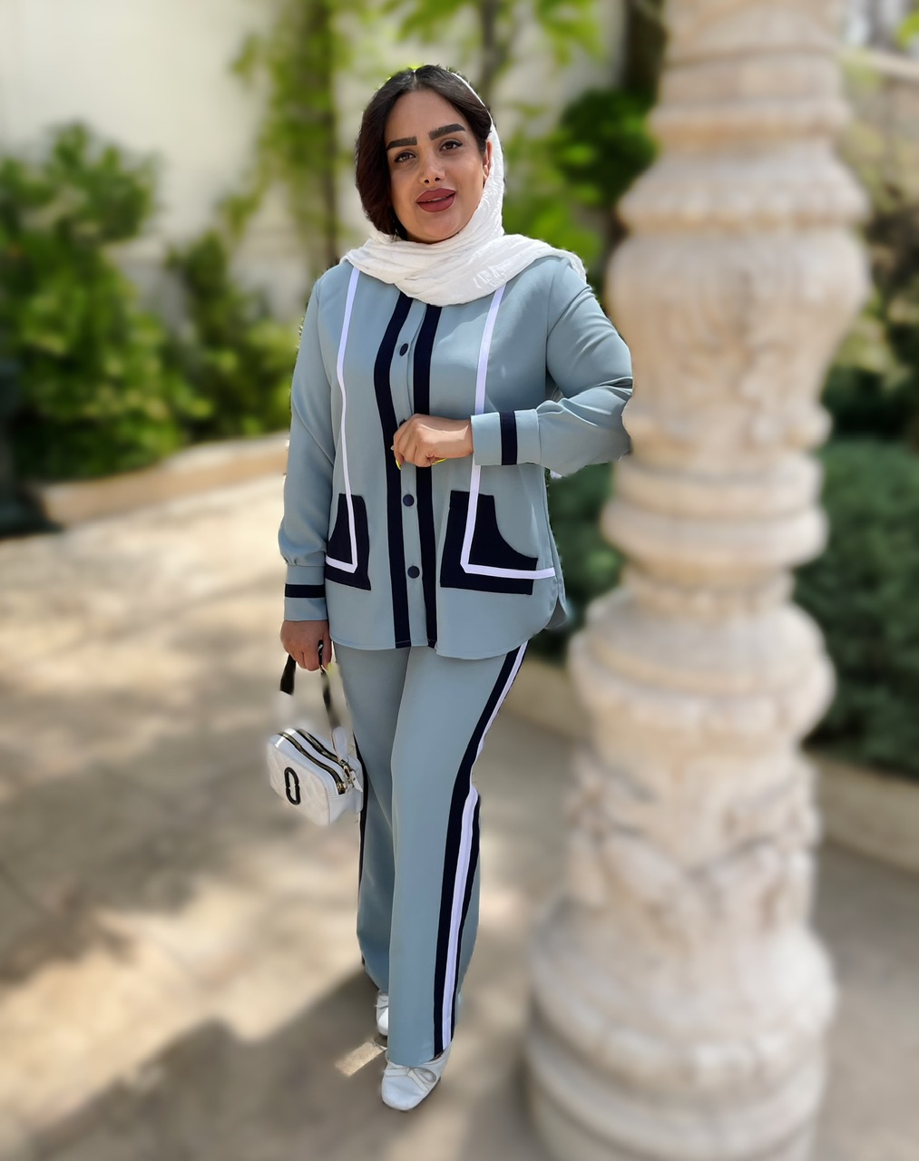 ست شیک زنانه کرپ با قد قابل تنظیم و سایزبندی متنوع