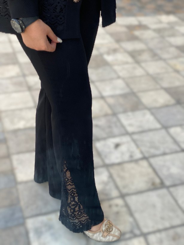مانتو کتی گیپوری شیک شلوار گیپور موجود