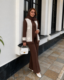 مانتو و شلوار گلبرگ مجلسی شیک