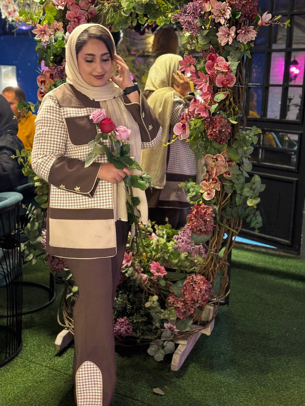 مانتو و شلوار سمبل | طراحی خاص با تکهدوزی و مغزیدوزی